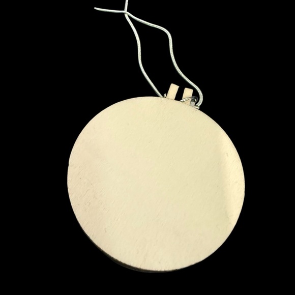 Cross Stitch Floral Pendant on 24" Sterling Silver‎ Chain Handmade Art Necklace - Picture 4 of 5